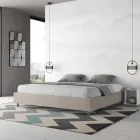 Dobbeltseng 200x200 cm betrukket med mikrofiber fremstillet i Italien - Athlete Viadurini