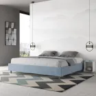 Dobbeltseng 200x200 cm betrukket med mikrofiber fremstillet i Italien - Athlete Viadurini