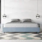 Dobbeltseng 200x200 cm betrukket med mikrofiber fremstillet i Italien - Athlete Viadurini