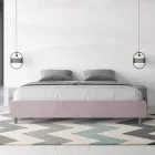 Dobbeltseng 200x200 cm betrukket med mikrofiber fremstillet i Italien - Athlete Viadurini