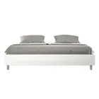 200x200 cm dobbeltseng betrukket med kunstlæder fremstillet i Italien - Athlete Viadurini