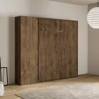 Lodret sammenklappelig dobbeltseng med søjle - Magicompare Viadurini