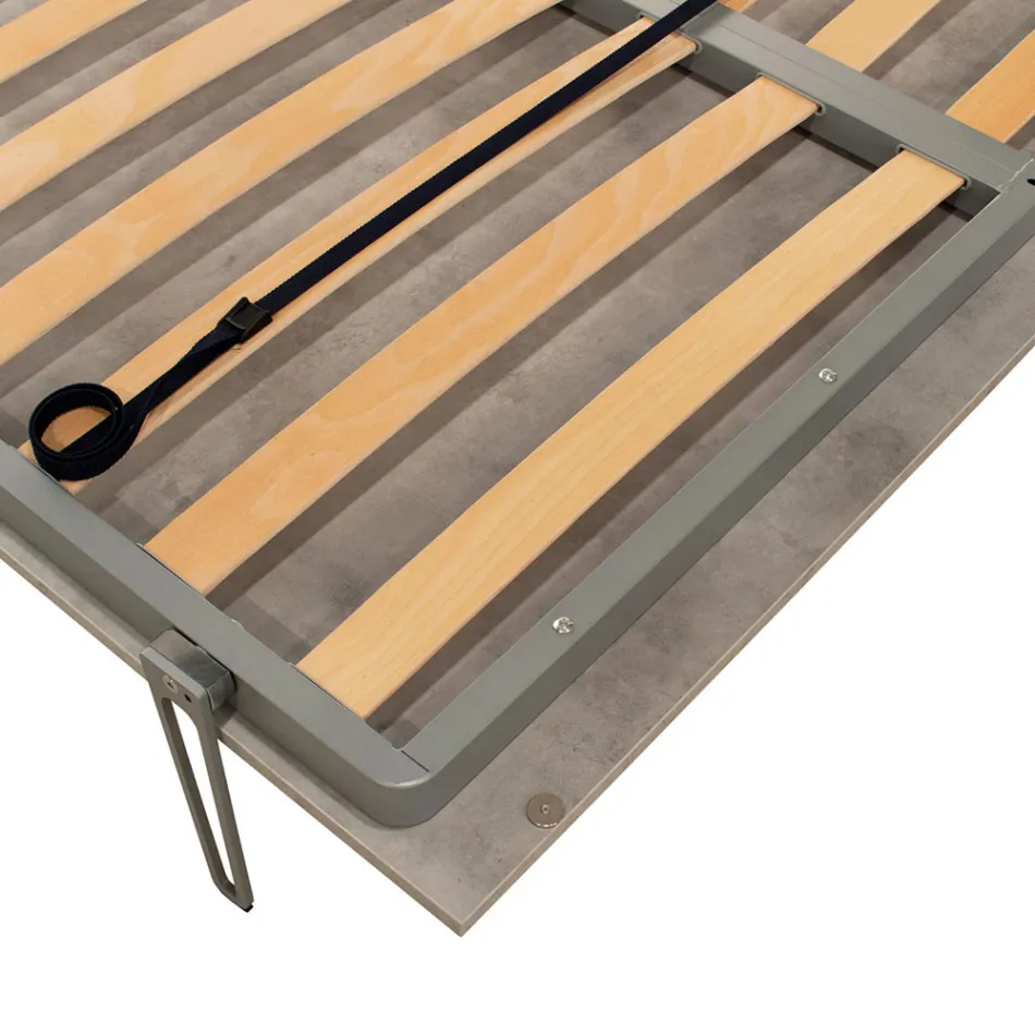 Vertikal sammenklappelig dobbeltseng i forskellige finish - Magicompare Viadurini