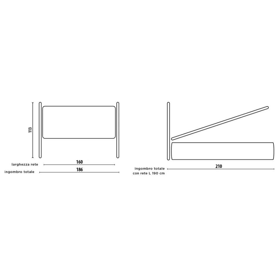 Dobbeltseng med valgfri opbevaring, 2 sengeborde og madras - Fiuto Viadurini
