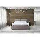 Dobbeltseng med valgfri opbevaring og fødder Made in Italy - Birba Viadurini