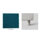 Dobbeltseng med valgfri opbevaring og fødder Made in Italy - Birba Viadurini