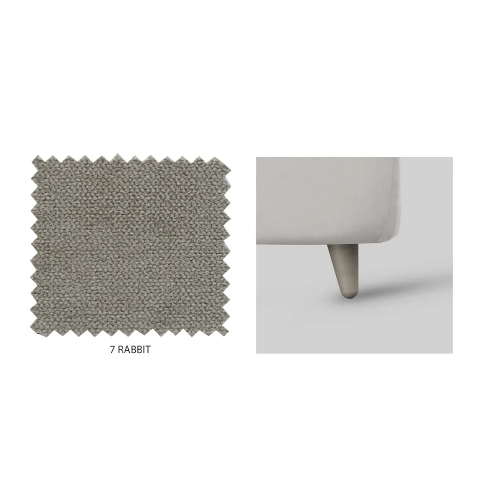 Dobbeltseng med valgfri opbevaring og fødder Made in Italy - Birba Viadurini