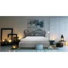 Dobbeltseng med polstret sengeramme i forskellige finish Made in Italy - Design Viadurini