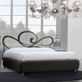Dobbeltseng med polstret sengestel Made in Italy - Shadow
