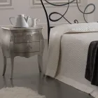 Dobbeltseng med puder, madras og 2 sengeborde Made in Italy - Natural Viadurini