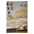 Dobbeltseng med madras, puder og 2 sengeborde Made in Italy - Laki Viadurini