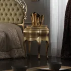 Dobbeltseng med madras, puder og 2 sengeborde Made in Italy - Laki Viadurini