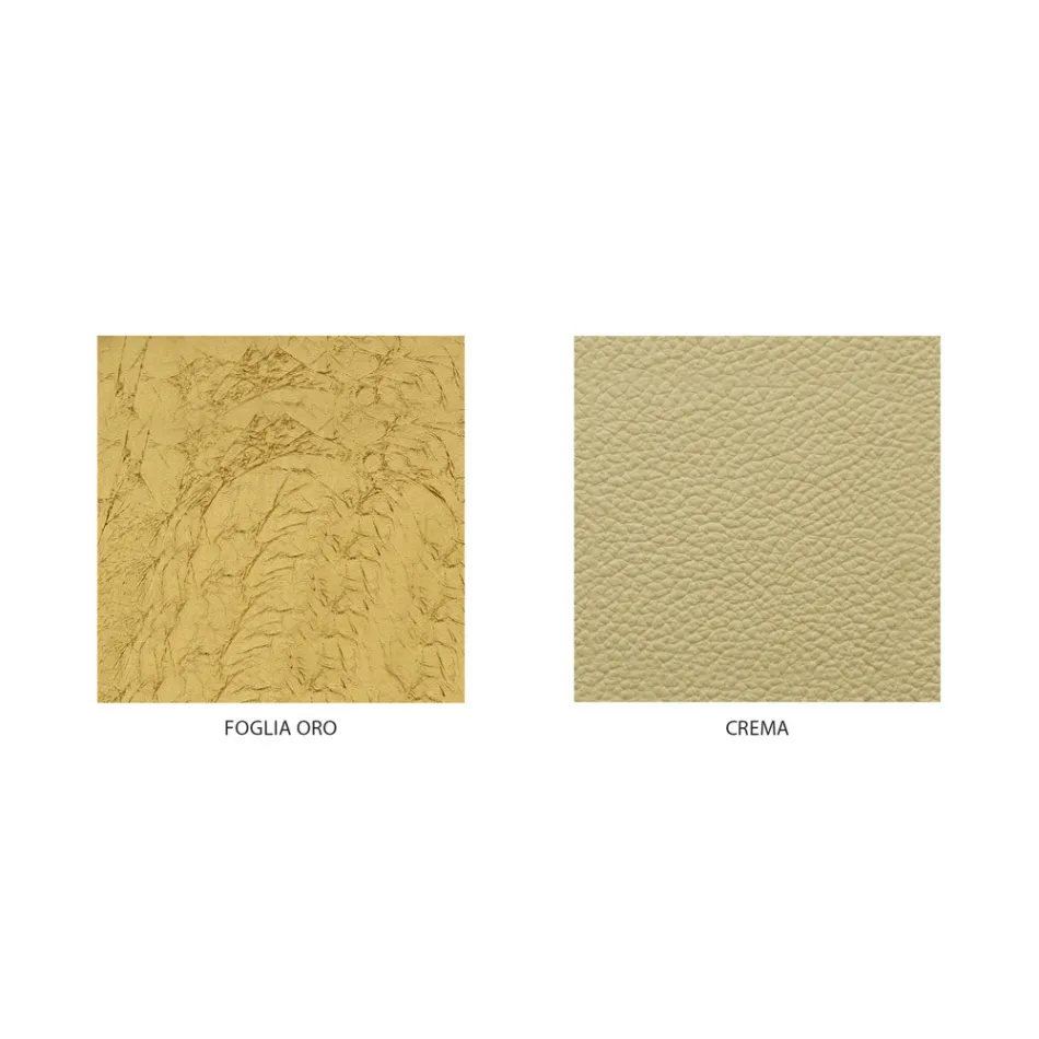 Dobbeltseng med madras, puder og 2 sengeborde Made in Italy - Laki Viadurini