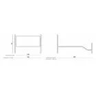 Dobbeltseng med koordineret Corten fodbræt - Peter Viadurini