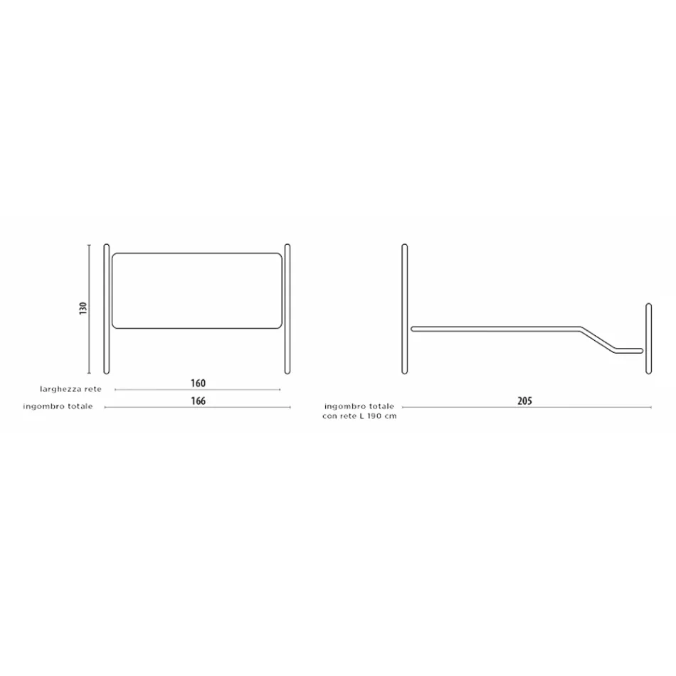 Dobbeltseng med koordineret Corten fodbræt - Peter Viadurini