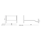 Dobbeltseng med koordineret jernrørsfodplade Made in Italy - Chic Viadurini