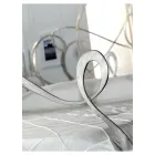 Dobbeltseng med tilhørende fodbræt, madras og 2 sengeborde - Nebbia Viadurini