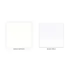 Dobbeltseng med tilhørende fodbræt, madras og 2 sengeborde - Nebbia Viadurini