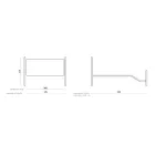 Dobbeltseng med fodbræt, madras, puder og 2 sengeborde - Lampo Viadurini