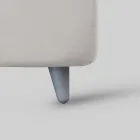 Dobbeltseng med polstret sengegavl og fødder Made in Italy - Aaron Viadurini