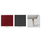 Dobbeltseng med sengegavl i jern og polstret sengeramme Made in Italy - Kenzo Viadurini