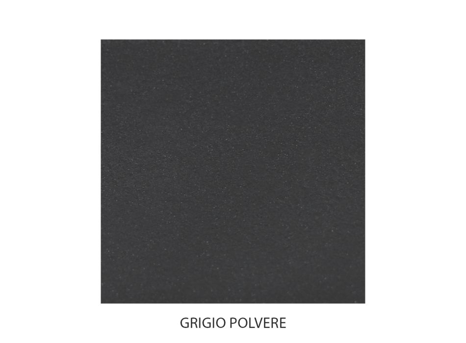 Dobbeltseng med sengegavl i rørformet jern Made in Italy - Kopi Viadurini