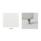 Dobbeltseng med sengegavl i øko-læder eller stof Made in Italy - Buddy Viadurini