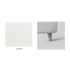 Dobbeltseng med øko-læder sengegavl Made in Italy - Fiuto Viadurini