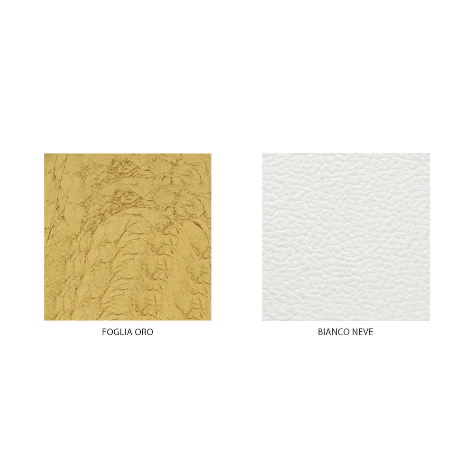 Dobbeltseng i klassisk stil i jern og læder lavet i Italien - King Viadurini