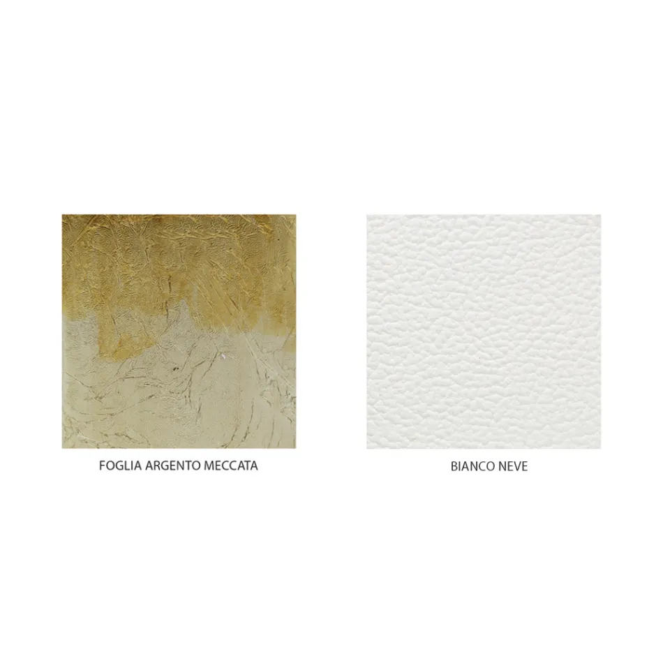 Dobbeltseng i klassisk stil i jern og læder lavet i Italien - King Viadurini