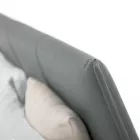 Luksus designdobbeltseng i øko-læder eller stof lavet i Italien – Generus Viadurini