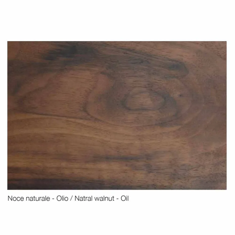 Design dobbeltseng med polstret hovedbygning Leilo, 160x200 cm Viadurini