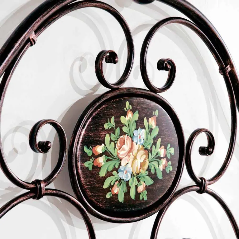 dobbeltseng med smedejern design håndværk Alexa Viadurini