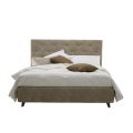 Luksus polstret dobbeltseng med opbevaringsboks lavet i Italien - revet