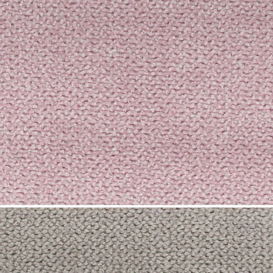 Polstret dobbeltseng med kommode i øko-læder eller stof - Notre Dame Viadurini