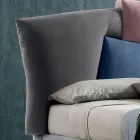 Polstret dobbeltseng med stofopbevaringsenhed - Belle Viadurini