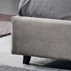 Polstret dobbeltseng med moderne container 160x190 / 200 Reby Viadurini