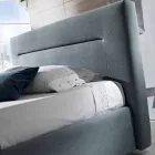 Moderne polstret dobbeltseng med box toppede 160x190 / 200cm Sun Viadurini