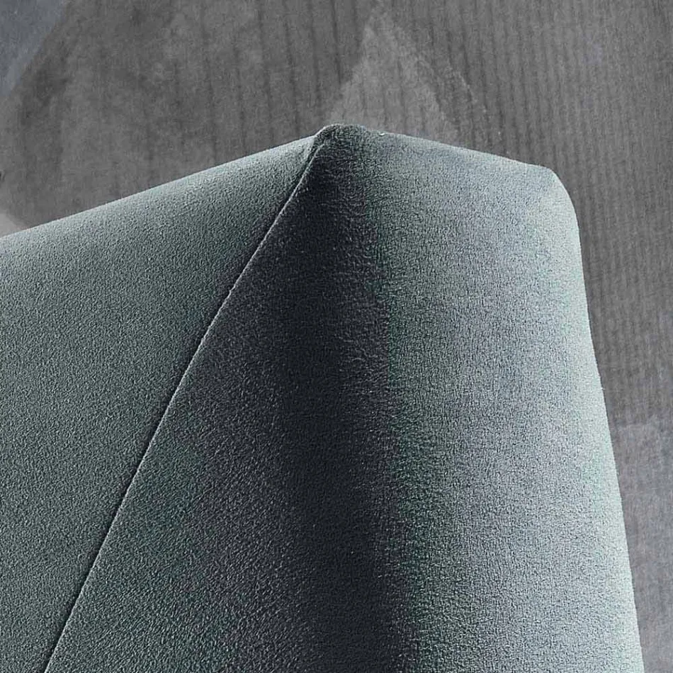 Moderne polstret dobbeltseng med box toppede 160x190 / 200cm Sun Viadurini