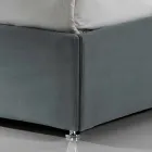 Moderne polstret dobbeltseng med box toppede 160x190 / 200cm Sun Viadurini