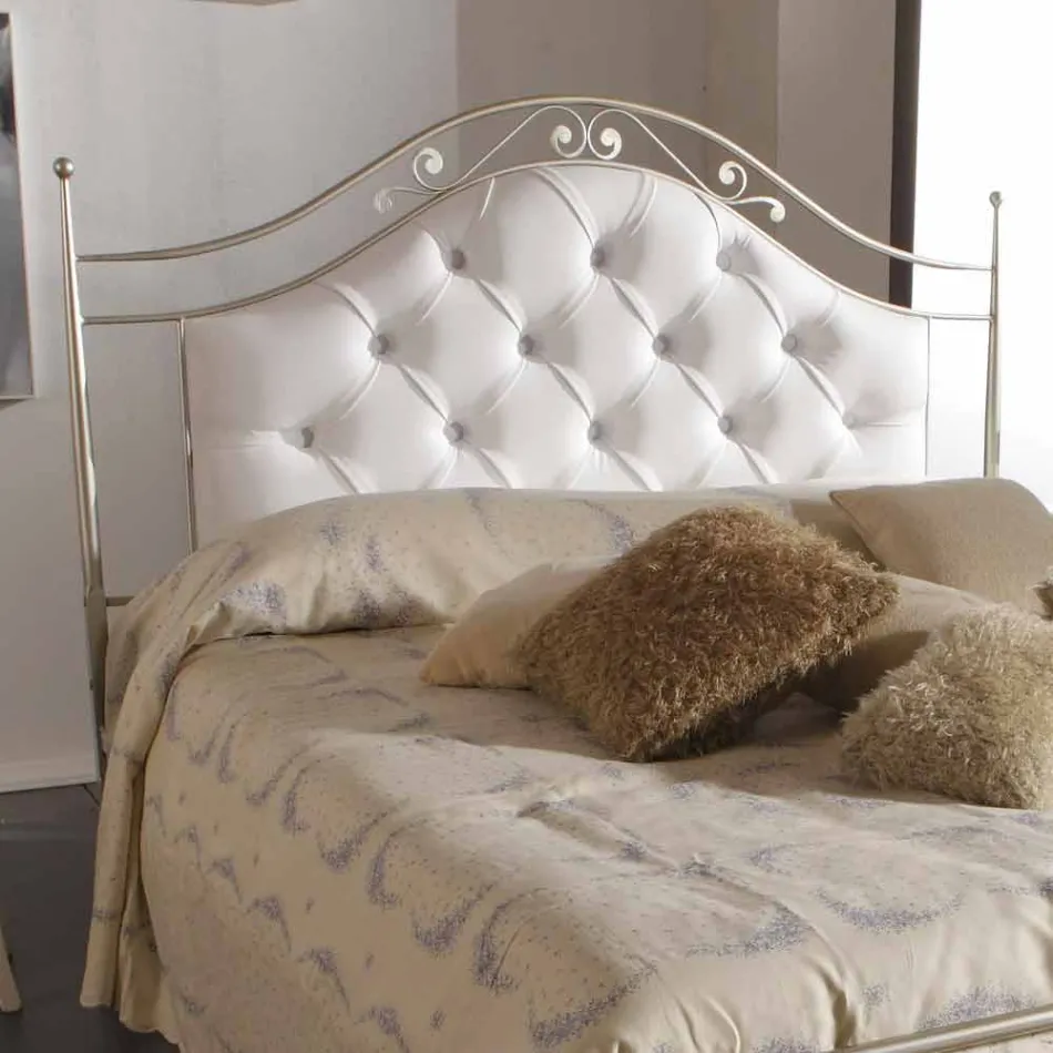 Betrukket dobbeltseng håndlavet i massivt jern Gracie Viadurini