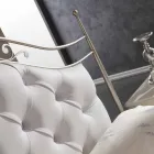 Betrukket dobbeltseng håndlavet i massivt jern Gracie Viadurini