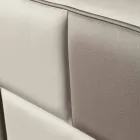 Dobbeltseng i imiteret læder med opbevaringsboks 160x190 / 200 cm Gin Viadurini