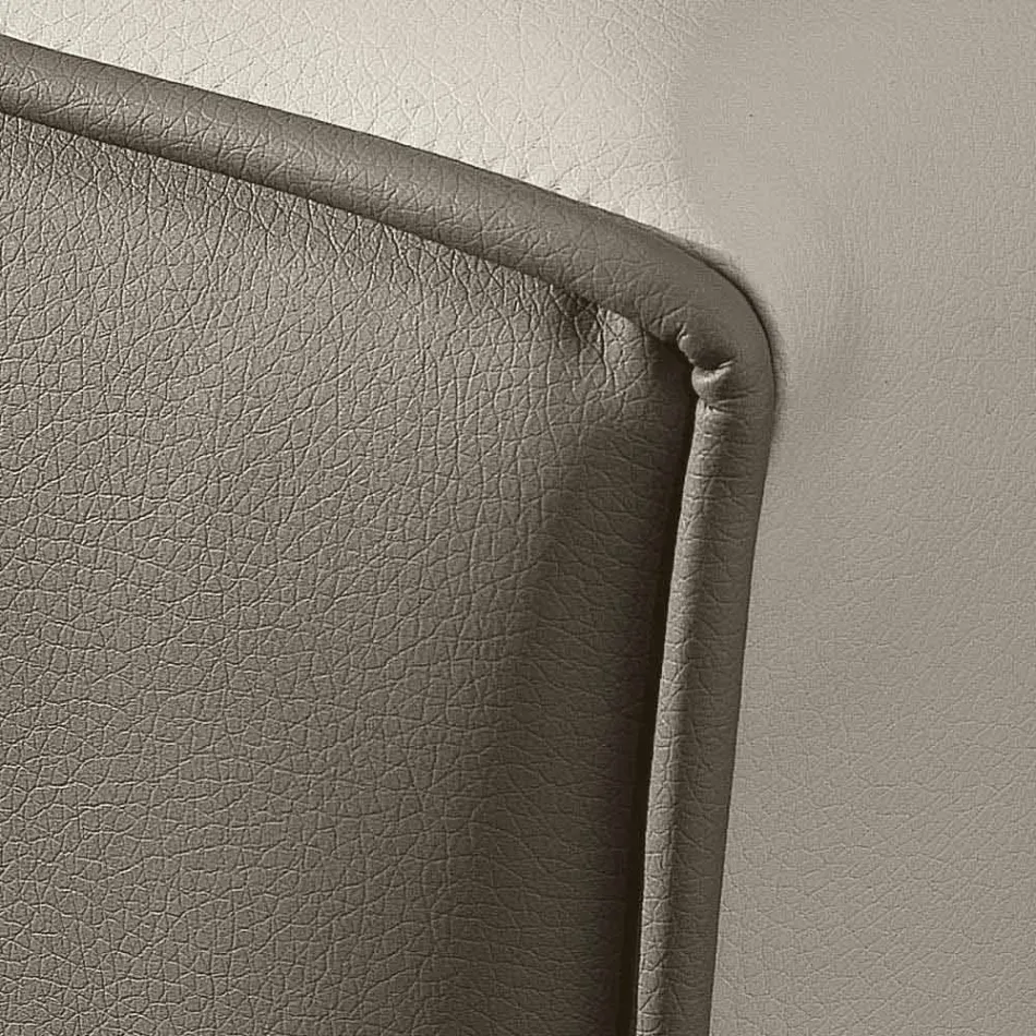 Dobbeltseng i imiteret læder med opbevaringsboks 160x190 / 200 cm Gin Viadurini