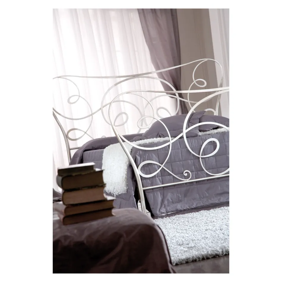 Strygedobbeltseng med valgfri fodplade lavet i Italien - Lampo Viadurini