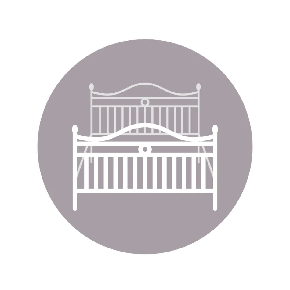 Strygedobbeltseng med valgfri fodplade lavet i Italien - Lampo Viadurini