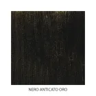 Dobbeltseng i jern og ægte læder, 2 sengeborde og madras - grunde Viadurini