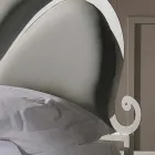 Dobbeltseng polstret med jern krystaller Kimberly Viadurini