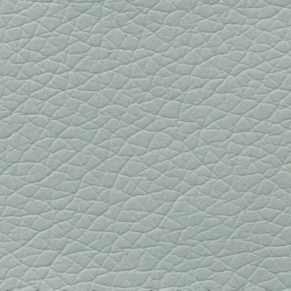 Dobbeltseng i kunstlæder med træfødder fremstillet i Italien - Perzio Viadurini