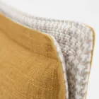 Dobbeltseng i stof med metalfødder fremstillet i Italien - Glorio Viadurini